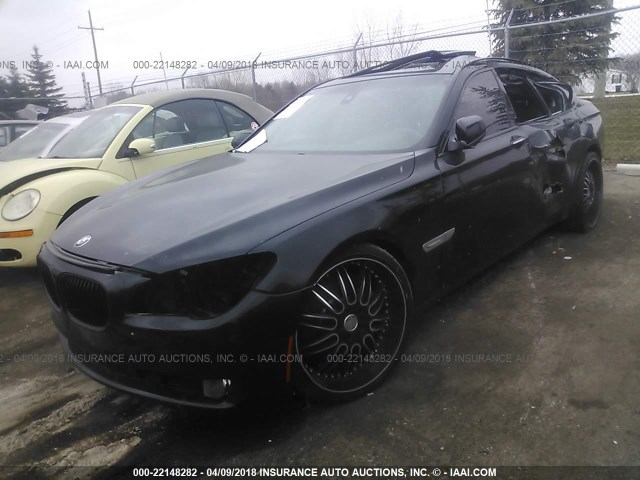 WBAKA83509CY34127 - 2009 BMW 750 I BLACK photo 2