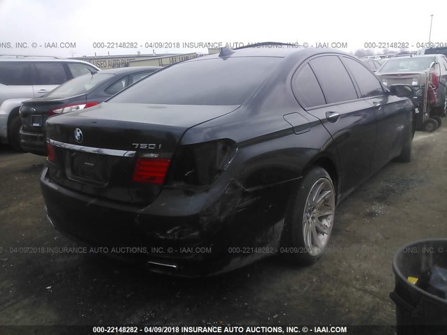 WBAKA83509CY34127 - 2009 BMW 750 I BLACK photo 4