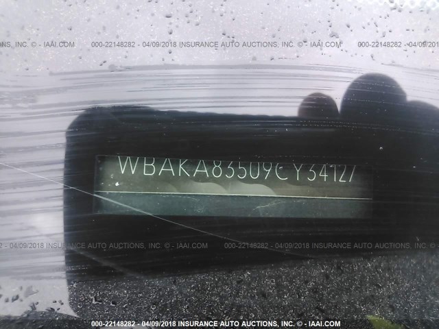 WBAKA83509CY34127 - 2009 BMW 750 I BLACK photo 9