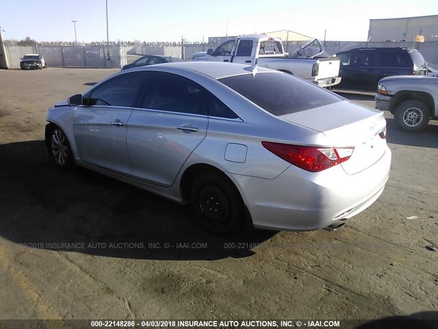 5NPEC4AC1BH157426 - 2011 HYUNDAI SONATA SE/LIMITED SILVER photo 3