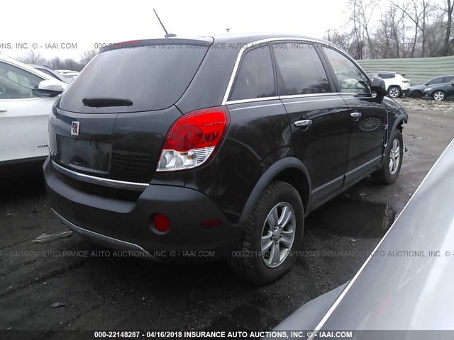 3GSCL33P48S660940 - 2008 SATURN VUE XE BLACK photo 4