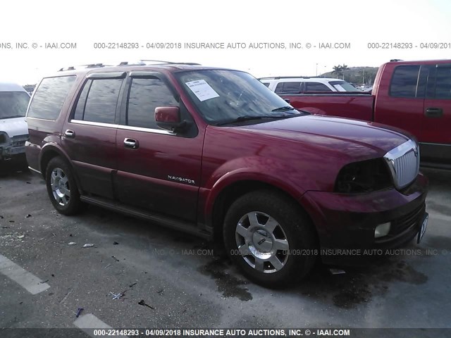 5LMFU27505LJ05745 - 2005 LINCOLN NAVIGATOR წითელი ფოტო 1