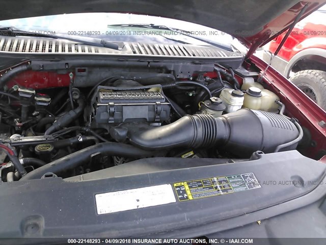 5LMFU27505LJ05745 - 2005 LINCOLN NAVIGATOR წითელი ფოტო 10