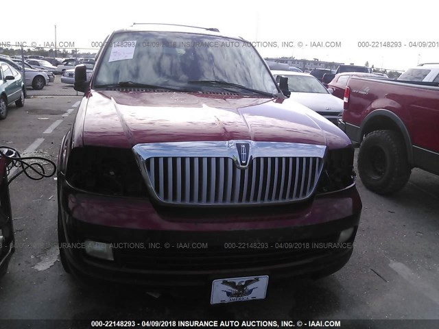 5LMFU27505LJ05745 - 2005 LINCOLN NAVIGATOR წითელი ფოტო 6