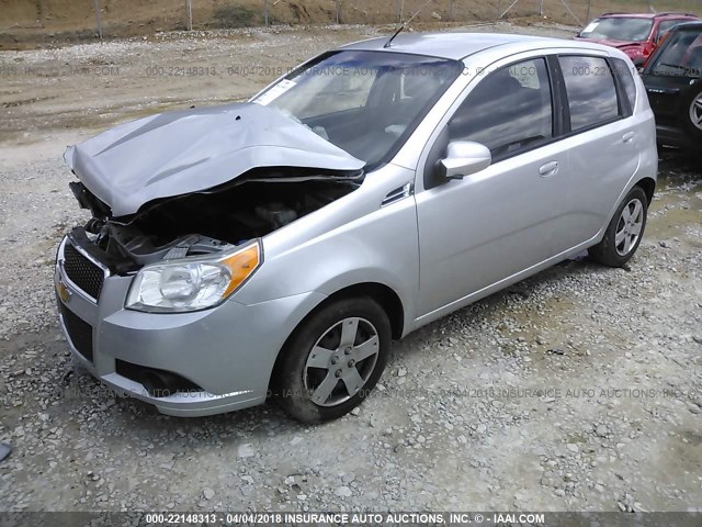 KL1TD6DE3BB134509 - 2011 CHEVROLET AVEO LS/LT SILVER photo 2