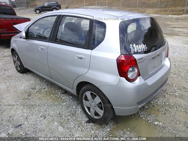 KL1TD6DE3BB134509 - 2011 CHEVROLET AVEO LS/LT SILVER photo 3