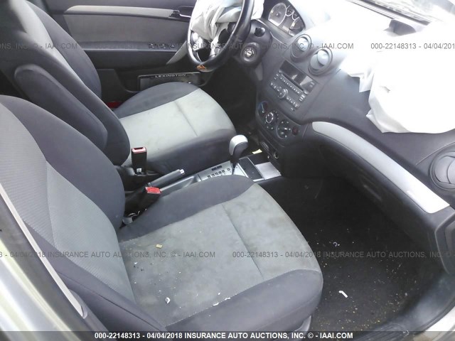 KL1TD6DE3BB134509 - 2011 CHEVROLET AVEO LS/LT 银色 照片 5