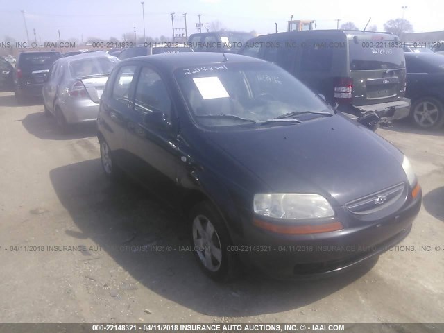 KL1TD66638B166424 - 2008 CHEVROLET AVEO LS BLACK photo 1
