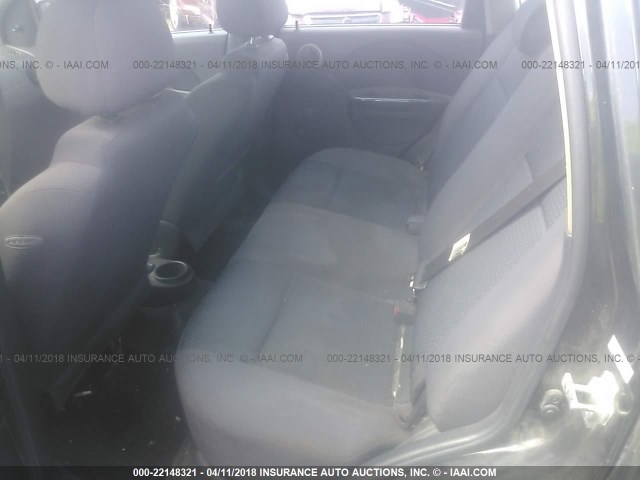 KL1TD66638B166424 - 2008 CHEVROLET AVEO LS BLACK photo 8