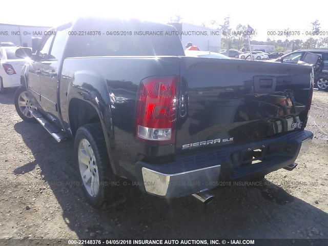 3GTEC13JX8G232846 - 2008 GMC SIERRA C1500 BLACK photo 3