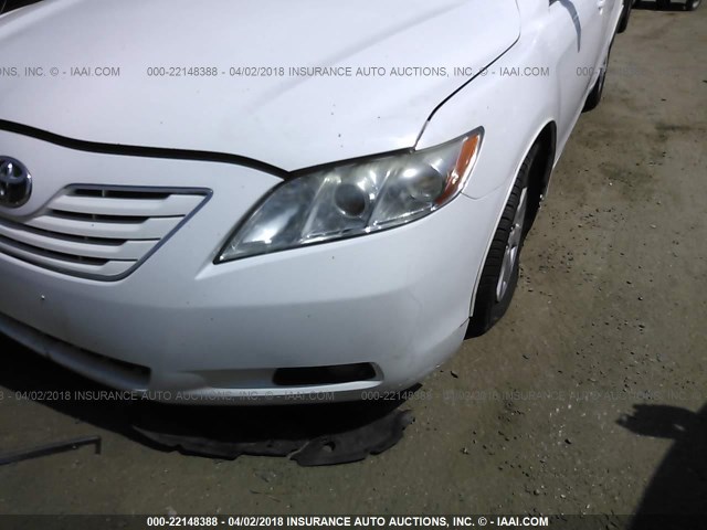 4T1BE46K08U782083 - 2008 TOYOTA CAMRY CE/LE/XLE/SE WHITE photo 6