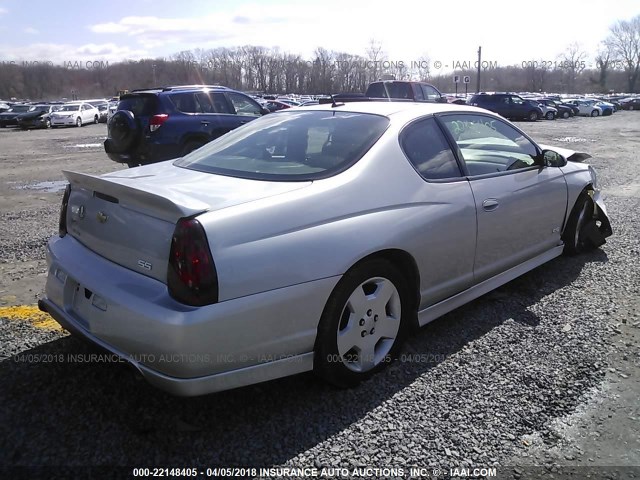 2G1WL16CX79415571 - 2007 CHEVROLET MONTE CARLO SS ვერცხლისფერი ფოტო 4