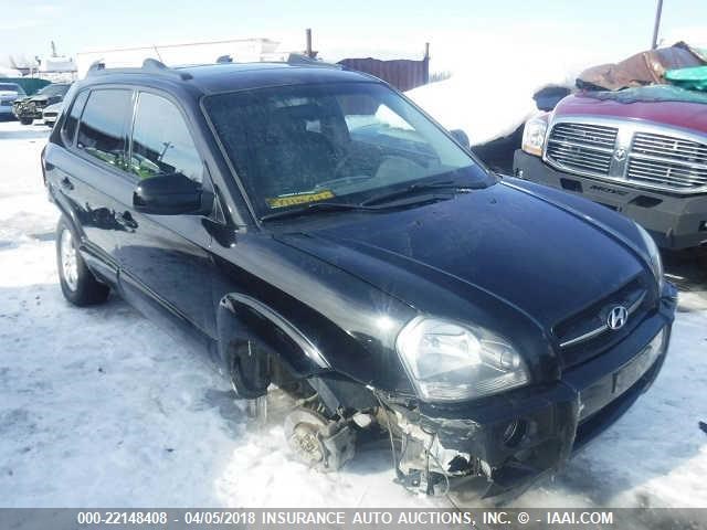 KM8JN72D76U334375 - 2006 HYUNDAI TUCSON GLS/LIMITED BLACK photo 1