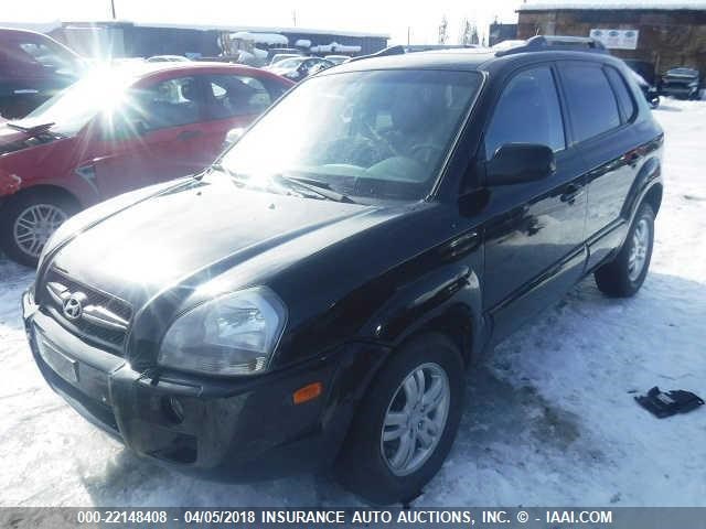 KM8JN72D76U334375 - 2006 HYUNDAI TUCSON GLS/LIMITED BLACK photo 2