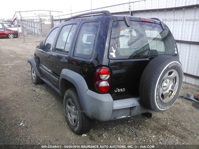 1J4GK48K36W105881 - 2006 JEEP LIBERTY SPORT Qara foto 3