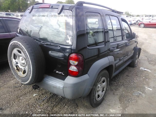 1J4GK48K36W105881 - 2006 JEEP LIBERTY SPORT Qara foto 4