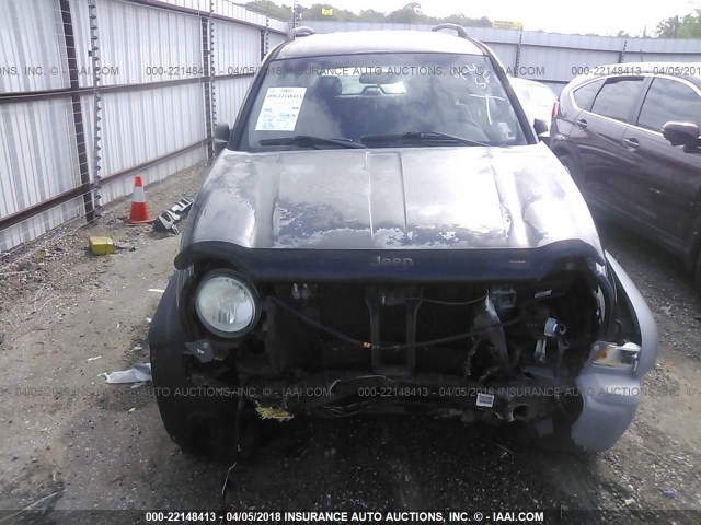 1J4GK48K36W105881 - 2006 JEEP LIBERTY SPORT Qara foto 6