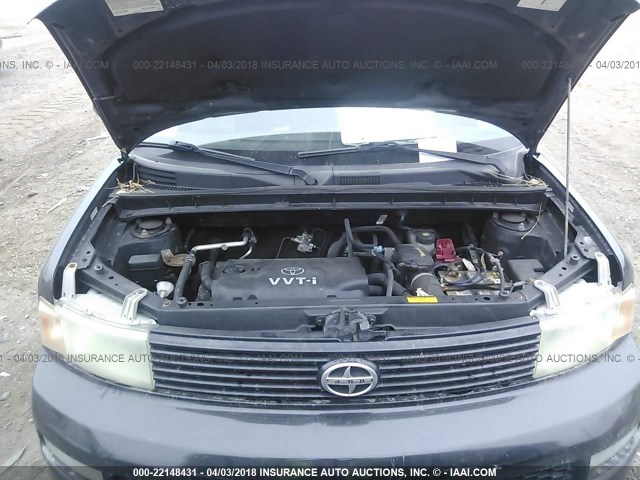 JTLKT324940155061 - 2004 TOYOTA SCION XB შავი ფოტო 10