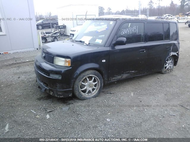 JTLKT324940155061 - 2004 TOYOTA SCION XB შავი ფოტო 2