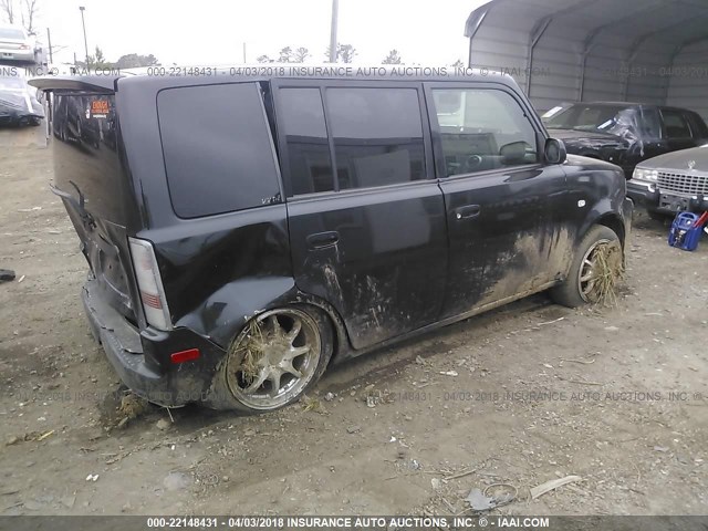 JTLKT324940155061 - 2004 TOYOTA SCION XB შავი ფოტო 4