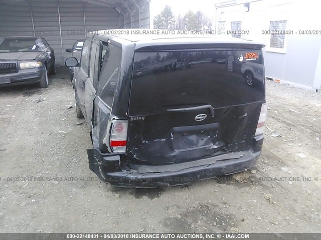 JTLKT324940155061 - 2004 TOYOTA SCION XB შავი ფოტო 6