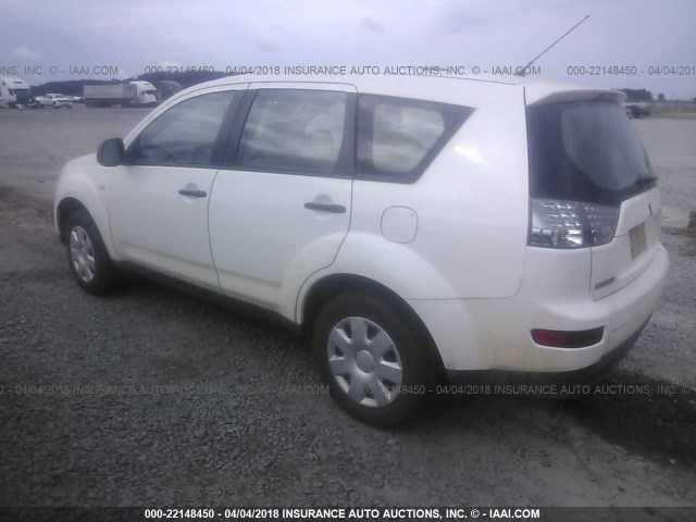 JA4MS31X77Z004846 - 2007 MITSUBISHI OUTLANDER ES/LS 白色 照片 3