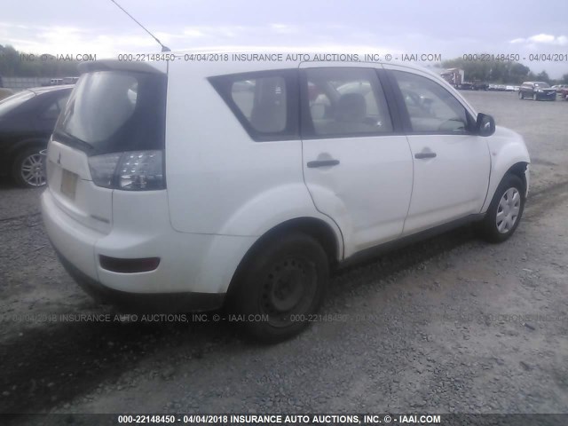 JA4MS31X77Z004846 - 2007 MITSUBISHI OUTLANDER ES/LS 白色 照片 4