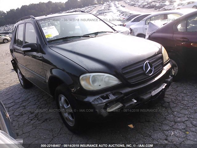 4JGAB54E32A290132 - 2002 MERCEDES-BENZ ML 320 BLACK photo 1