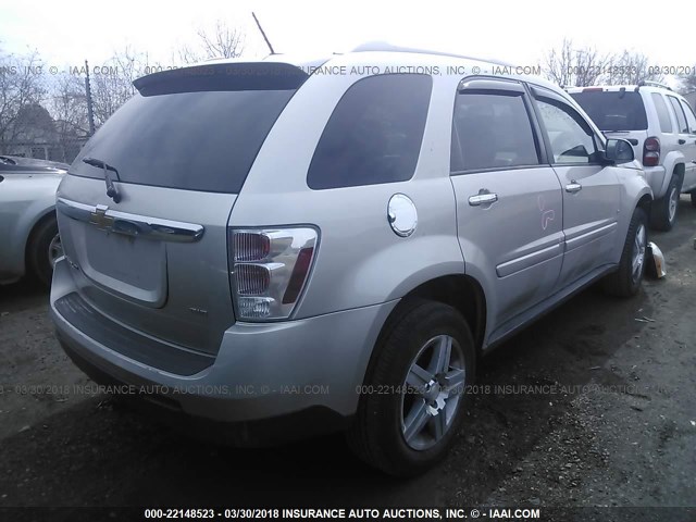 2CNDL83FX86077609 - 2008 CHEVROLET EQUINOX LTZ SILVER photo 4