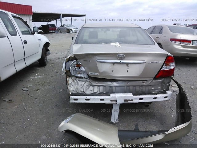 4T1BE30K33U675542 - 2003 TOYOTA CAMRY LE/XLE/SE 金色 照片 6