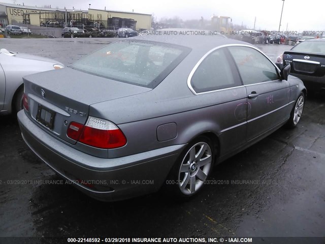 WBABD33484JY96218 - 2004 BMW 325 CI GRAY photo 4