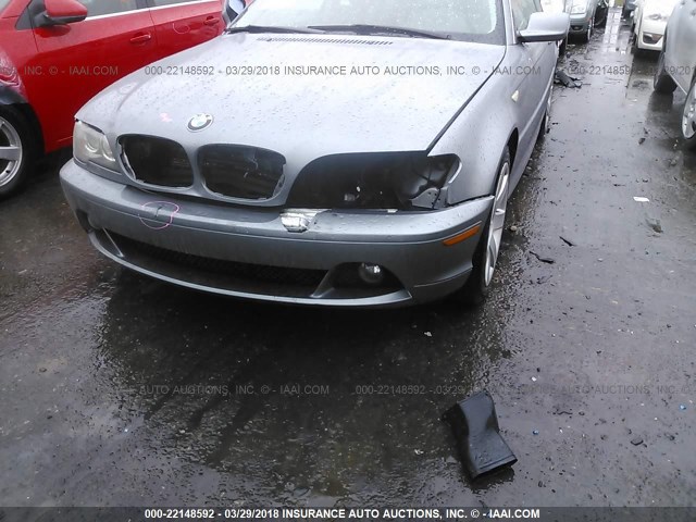 WBABD33484JY96218 - 2004 BMW 325 CI GRAY photo 6