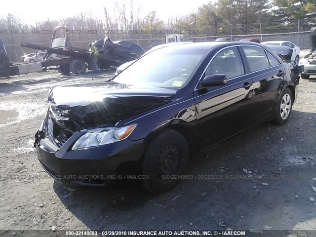 4T1BE46K27U706623 - 2007 TOYOTA CAMRY NEW GENERAT CE/LE/XLE/SE BLACK photo 2