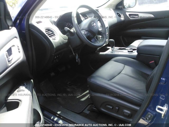 5N1DR2MM6HC693582 - 2017 NISSAN PATHFINDER 蓝色 照片 5