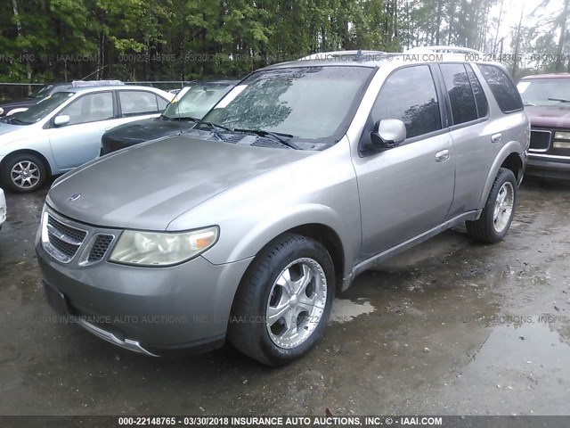 5S3ET13S372800185 - 2007 SAAB 9-7X 4.2I GRAY photo 2