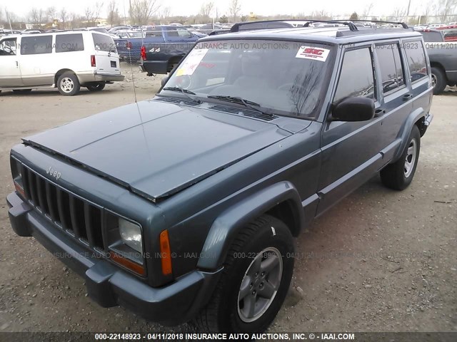 1J4FJ68S0WL167606 - 1998 JEEP CHEROKEE SPORT/CLASSIC BLUE photo 2