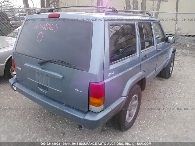1J4FJ68S0WL167606 - 1998 JEEP CHEROKEE SPORT/CLASSIC ლურჯი ფოტო 4