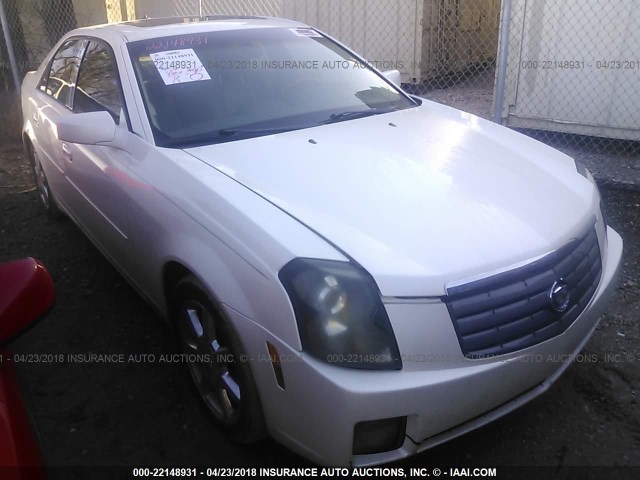 1G6DM577540162740 - 2004 CADILLAC CTS WHITE photo 1