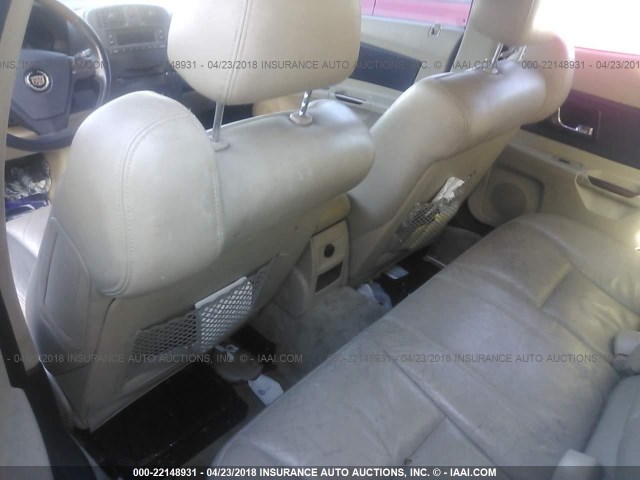 1G6DM577540162740 - 2004 CADILLAC CTS WHITE photo 8