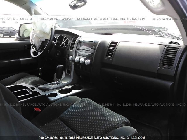 5TFUY5F11CX214319 - 2012 TOYOTA TUNDRA DOUBLE CAB SR5 BLUE photo 5