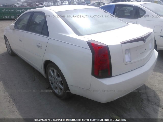 1G6DM57N530127192 - 2003 CADILLAC CTS WHITE photo 3