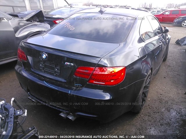 WBSKG9C53CE797988 - 2012 BMW M3 BLACK photo 4