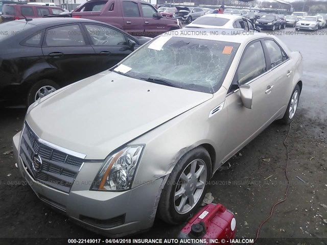 1G6DG577080161007 - 2008 CADILLAC CTS TAN photo 2