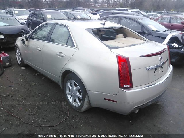 1G6DG577080161007 - 2008 CADILLAC CTS TAN photo 3