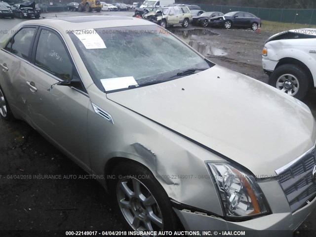 1G6DG577080161007 - 2008 CADILLAC CTS TAN photo 6