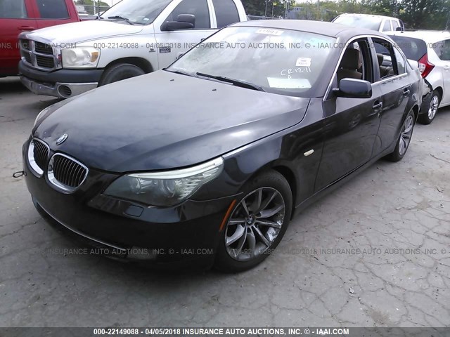 WBANW53598CT51523 - 2008 BMW 550 I BLACK photo 2