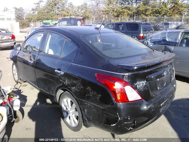 3N1CN7AP2EL853211 - 2014 NISSAN VERSA S/S PLUS/SV/SL BLACK photo 3