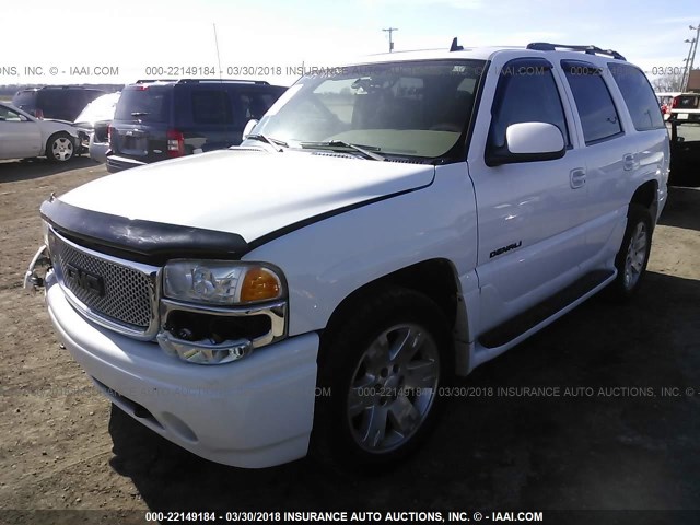 1GKEK63U86J154724 - 2006 GMC YUKON DENALI WHITE photo 2