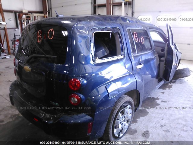 3GNBAADB0AS568158 - 2010 CHEVROLET HHR LS Dark Blue photo 4
