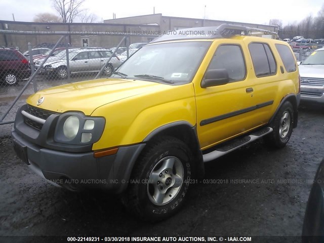 5N1ED28YX3C704091 - 2003 NISSAN XTERRA XE/SE YELLOW photo 2